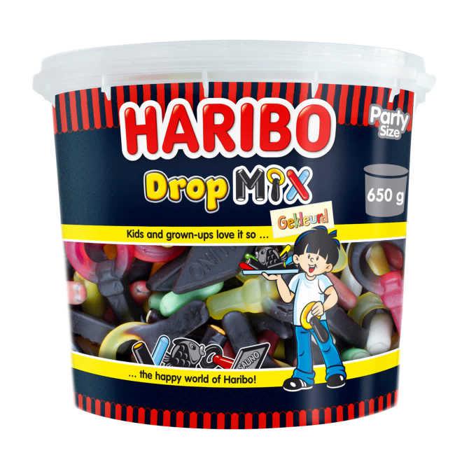 Haribo gekleurde drop mix