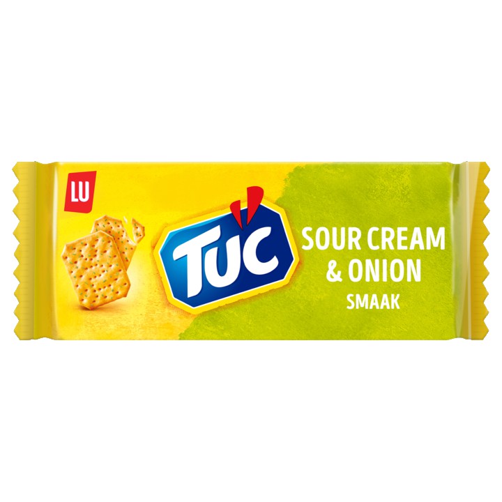 LU TUC crackers Sour Cream &amp;amp; Onion Smaak 100g