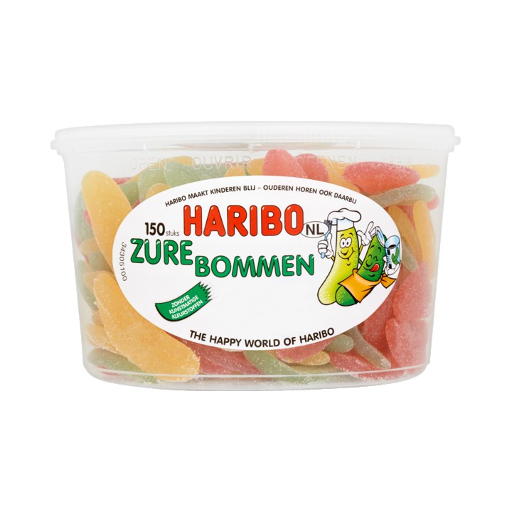 Haribo Zure Bommen 150 Stuks 1350g