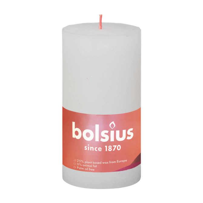 Bolsius Rustiek cloudy white 130/68