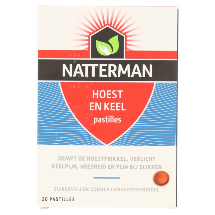 Natterman Hoest En Keel Pastilles, 20 stuks