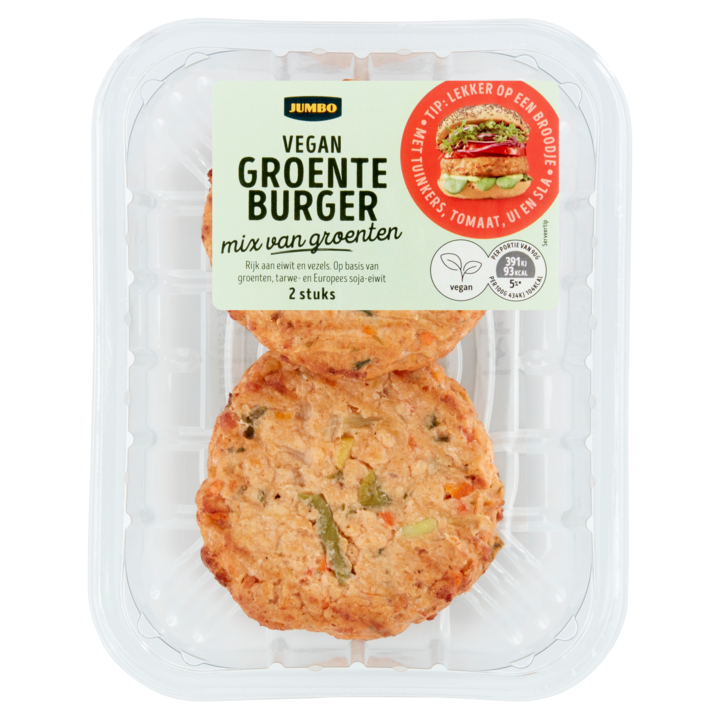 Jumbo Vegan Groenteburger 2 Stuks