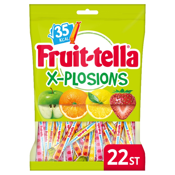 Fruittella X-plosions Uitdeel snoep Snoepmix Zak 204 gram xplosions