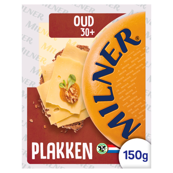 Milner 30+ Oud Kaas Plakken 150g