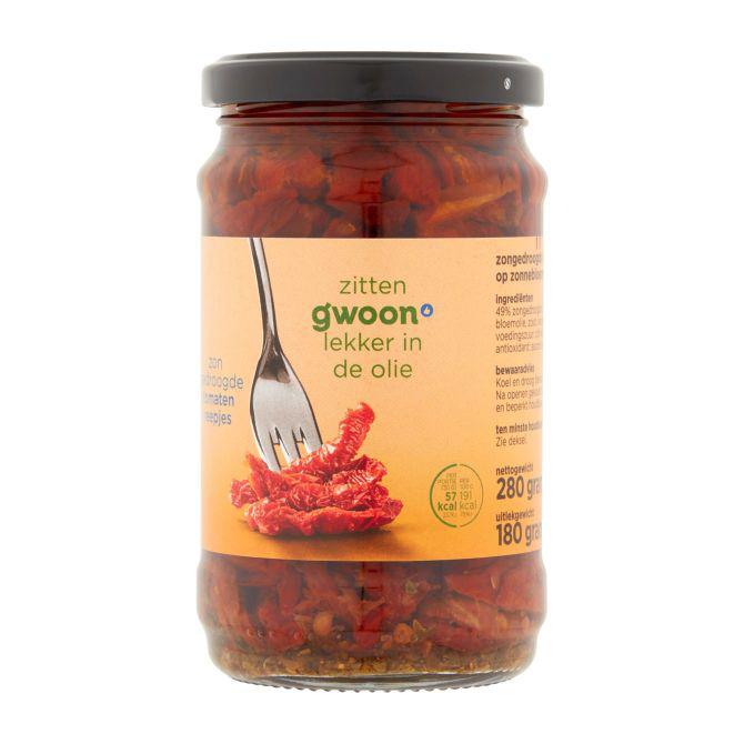 g&#039;woon Zongedroogde tomatenreepjes