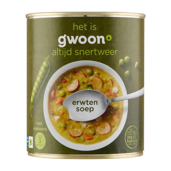 g&#039;woon Erwtensoep met rookworst