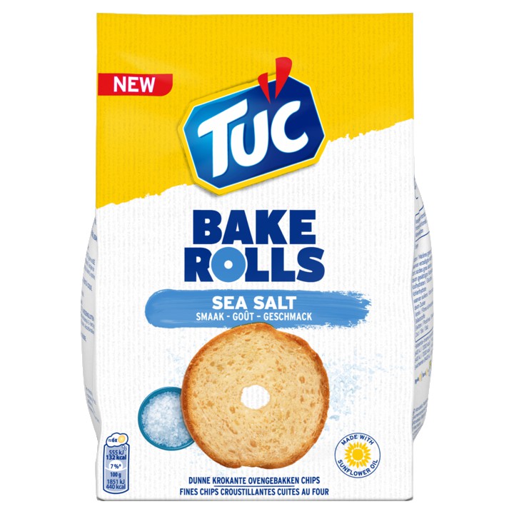 LU TUC Bake Rolls Crackers Salt 150g