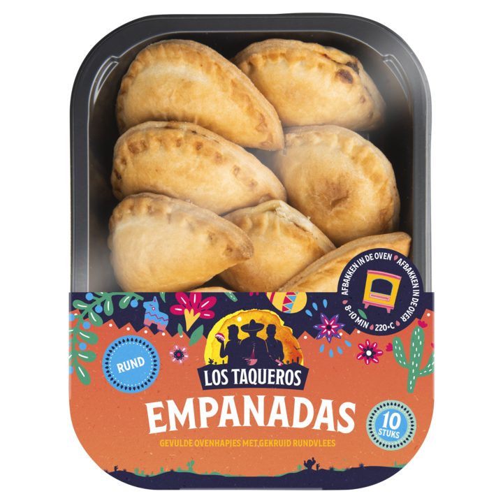 Los Taqueros Empanadas Rund 10 stuks