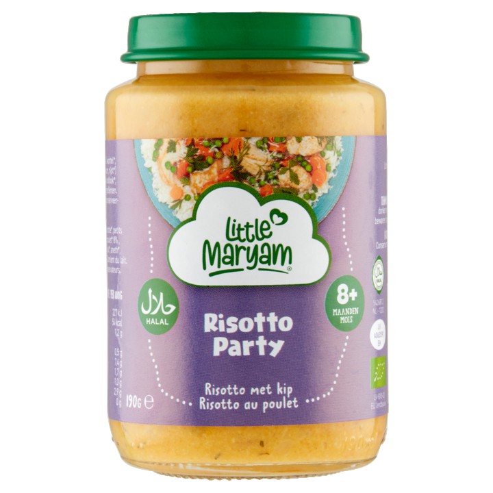 Little Maryam Risotto Party Risotto met Kip 8+ Maanden 190g