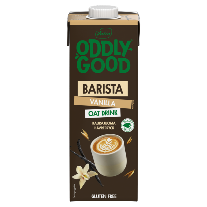 Oddlygood Barista Vanilla Flavour Oat Drink Gluten Free 1L