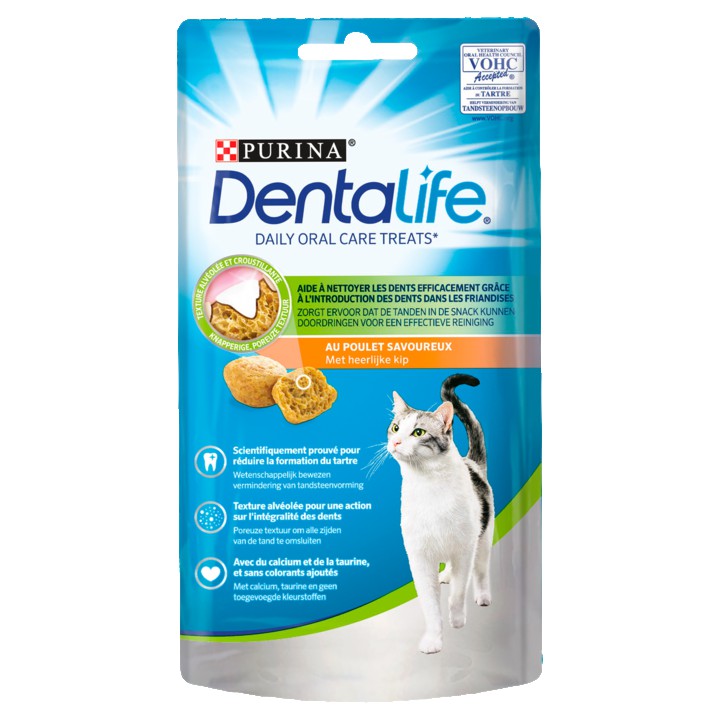 DENTALIFE Gebitsverzorgende Kattensnacks met Kipsmaak 40g