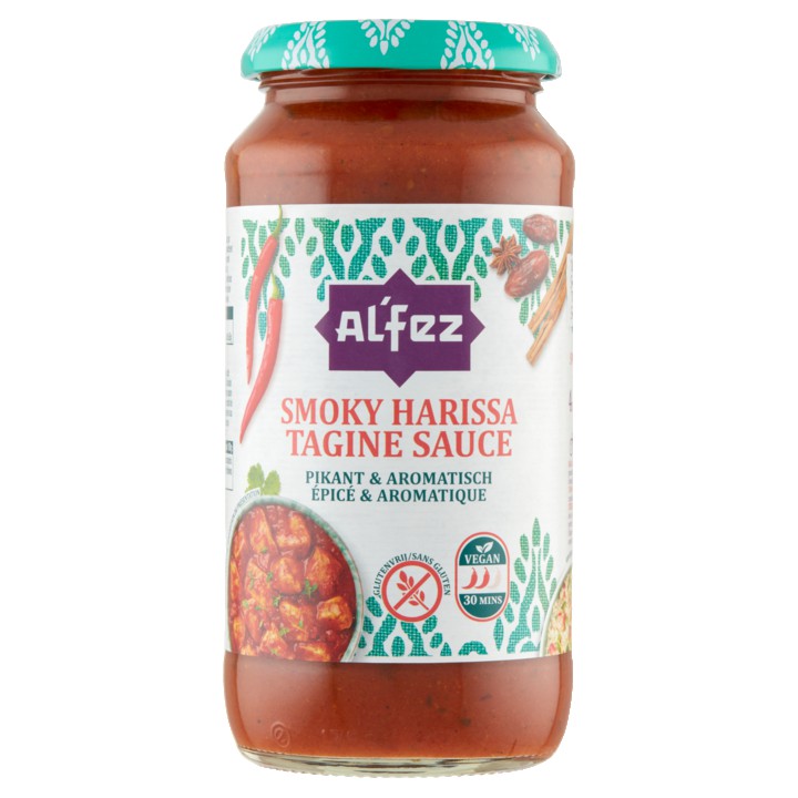 Al&amp;#x27;Fez Smoky Harissa Tagine Sauce 450g