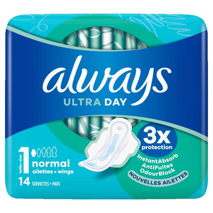 Always Ultra Dag Maandverband Normal (Maat 1) Vleugels x14