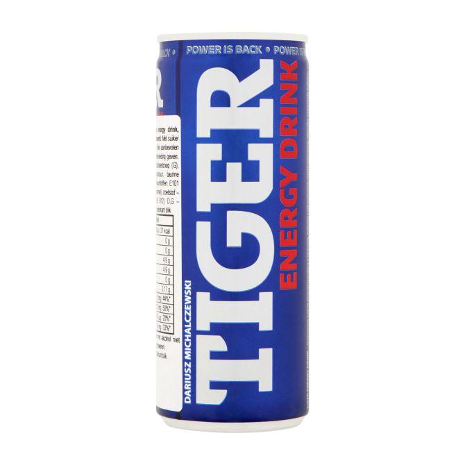 Tiger Energy drink blik