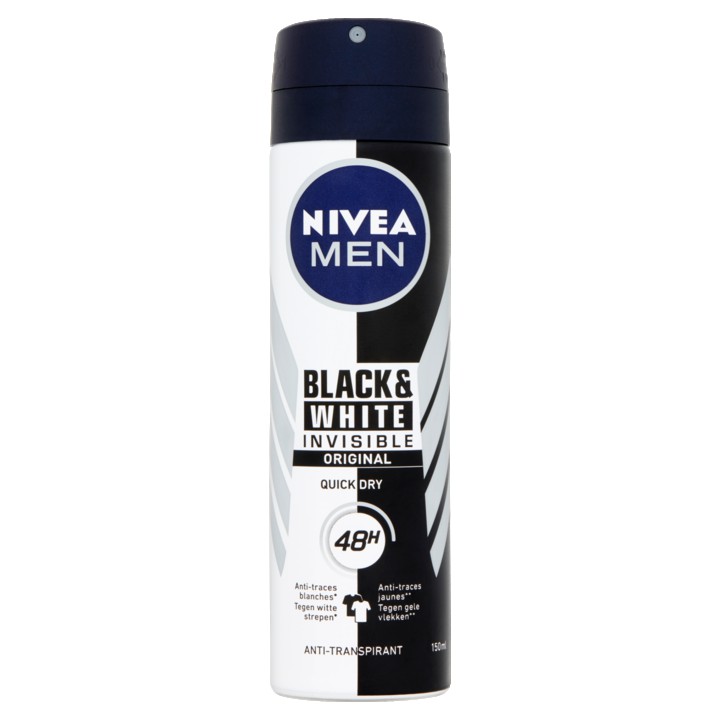 Nivea Men Black &amp;amp; White Invisible Original Anti-Transpirant 150ml