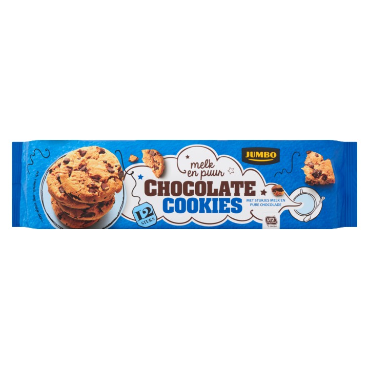 Jumbo Chocolate Chip Cookies 12 Stuks 225g