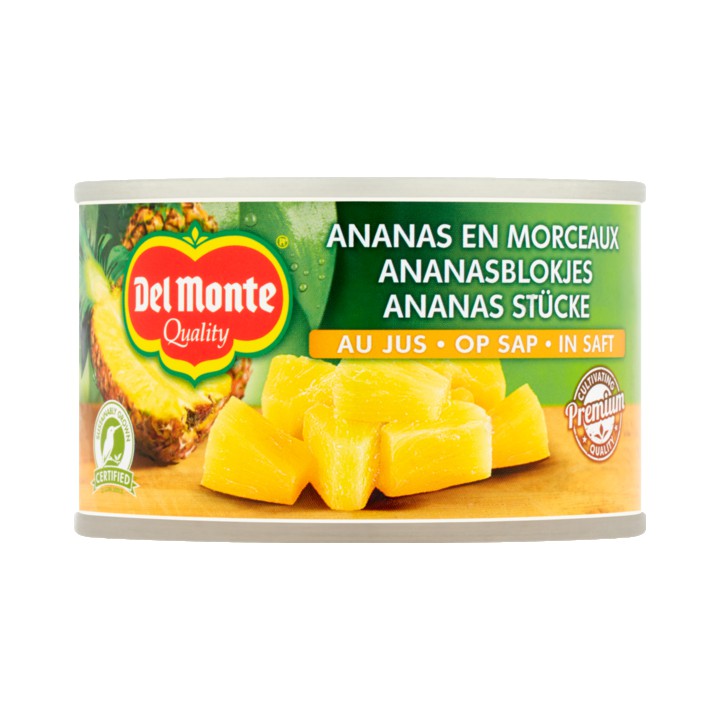 Del Monte Ananasblokjes op Sap 230g