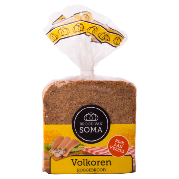 Brood van Soma Volkoren volkoren rogge-tarwebrood 400g