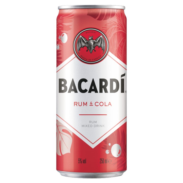 Bacard&amp;iacute; Rum en Cola 250ML