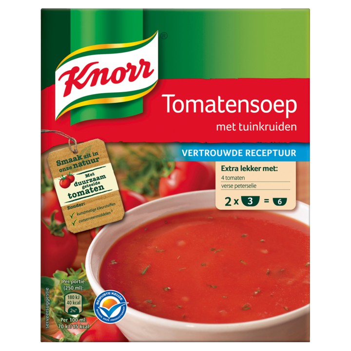 Knorr Tomatensoep met Tuinkruiden 2 x 40g