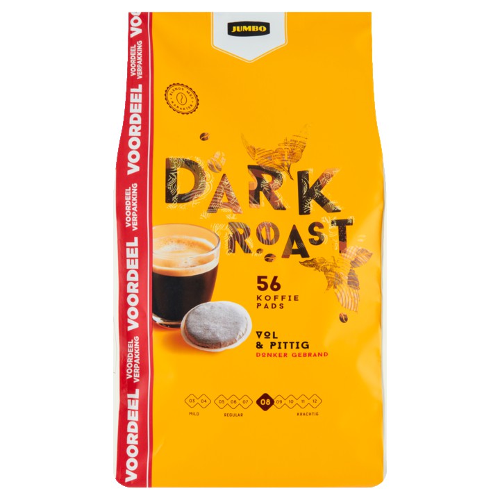 Jumbo Dark Roast Koffiepads Voordeelverpakking 56 Stuks