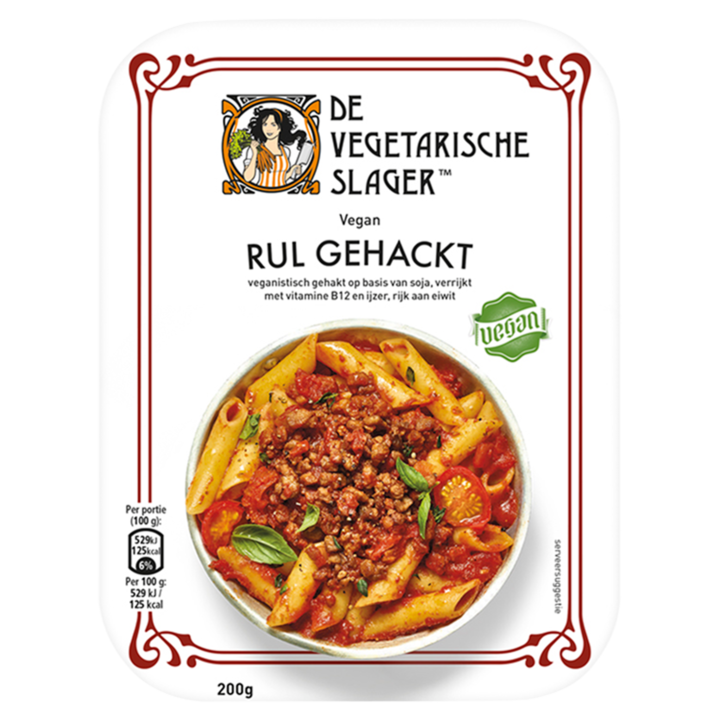 De Vegetarische Slager Rul Gehackt Vegan 200g