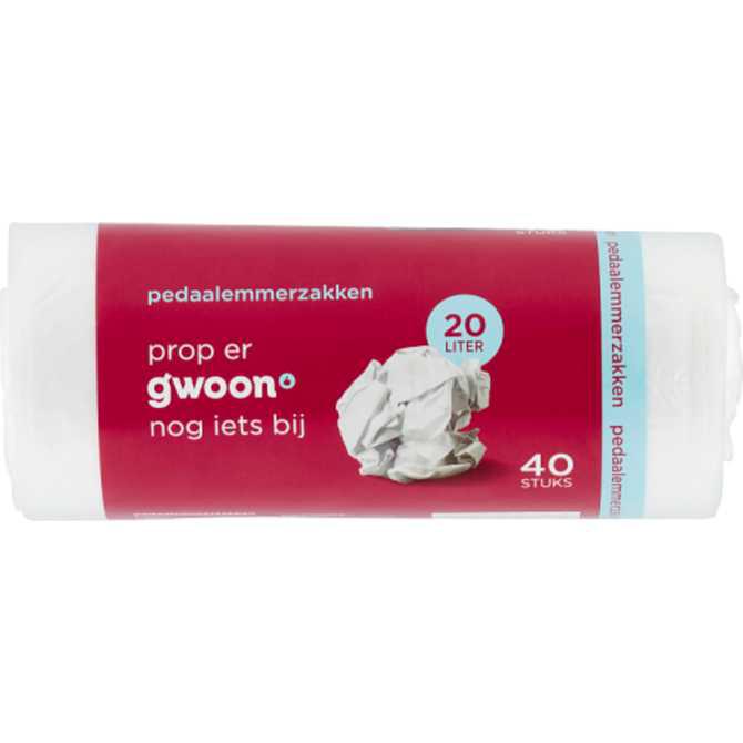 g&#039;woon Pedaalemmerzak 20 liter