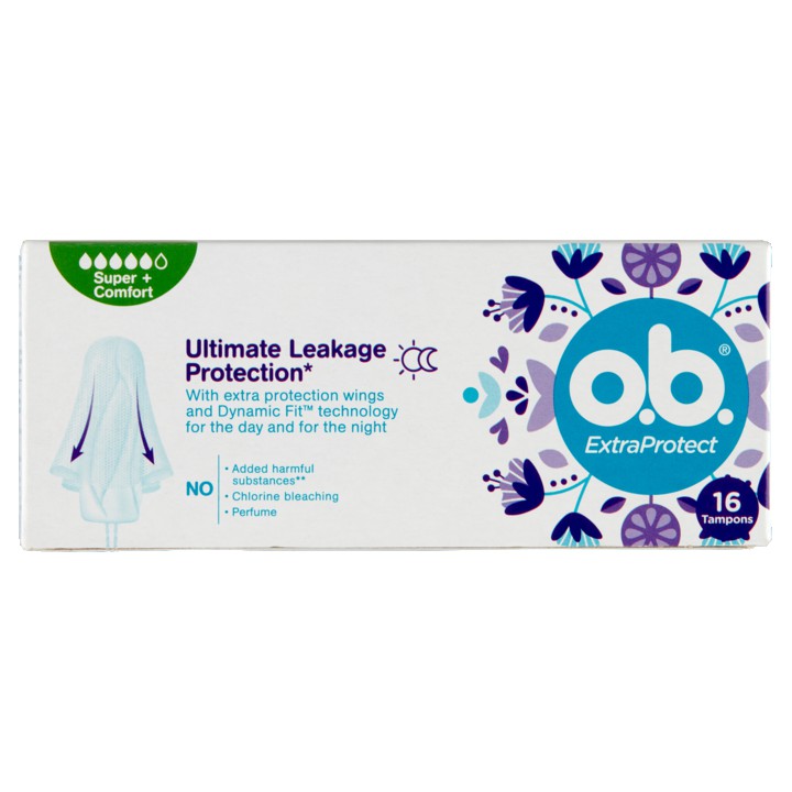 O.B. ExtraProtect Super + Comfort Tampons 16 Stuks