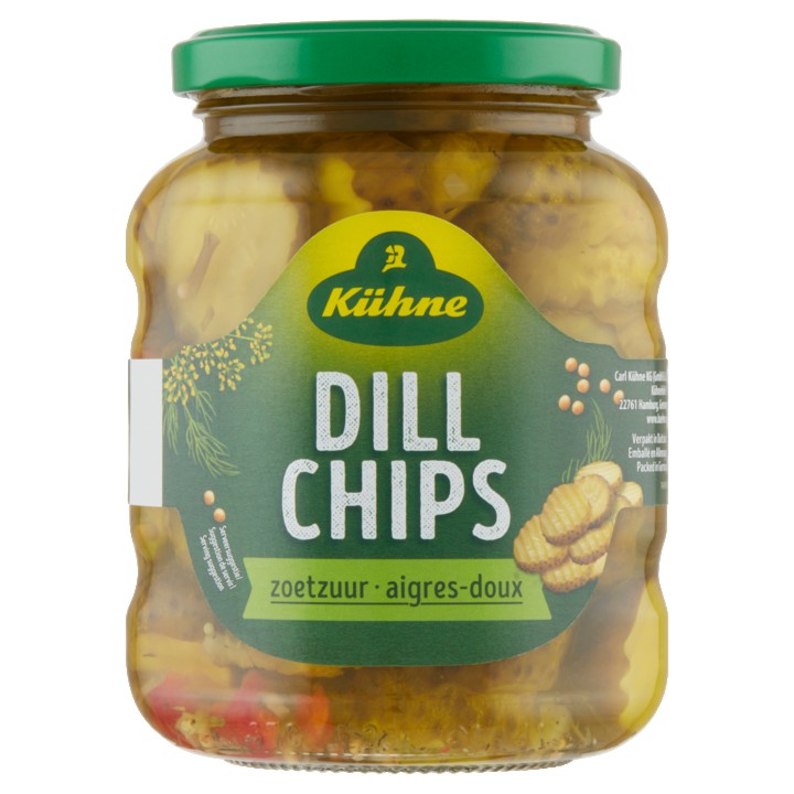K&amp;uuml;hne Dill Chips Zoetzuur 185g