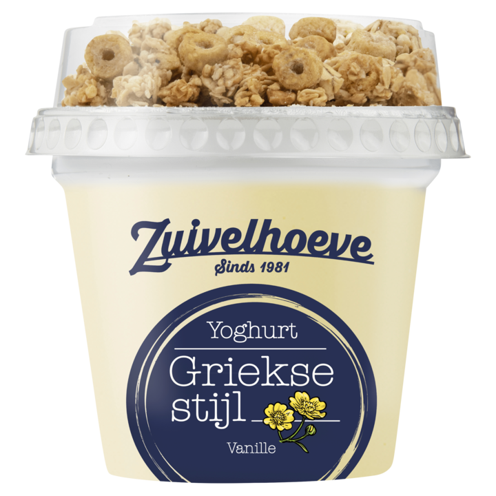 Zuivelhoeve Yoghurt Griekse stijl vanille 185g