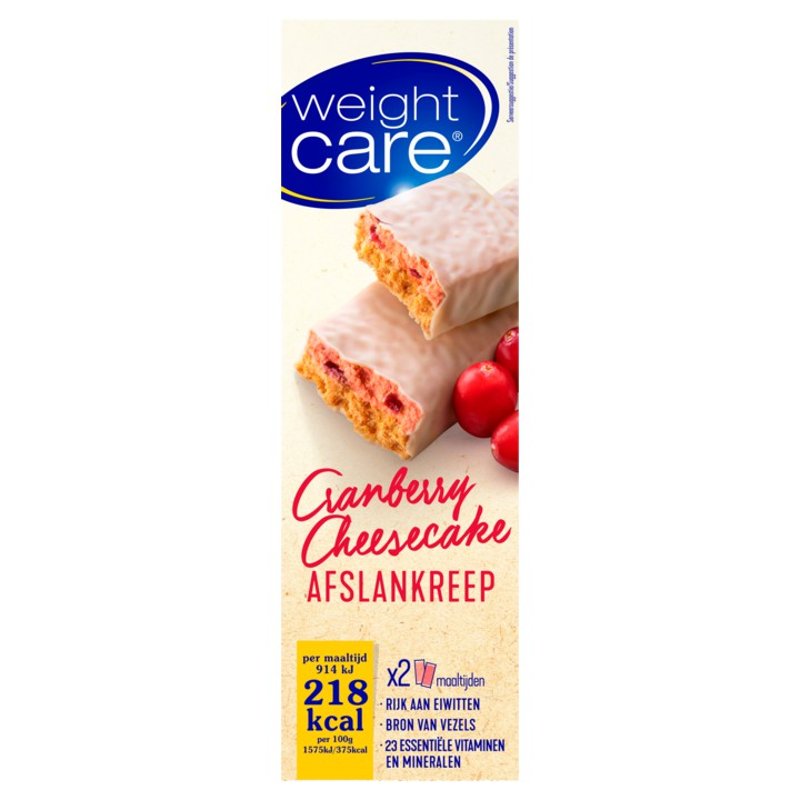 Weight Care Afslankreep Cranberry Cheesecake 2 x 58g