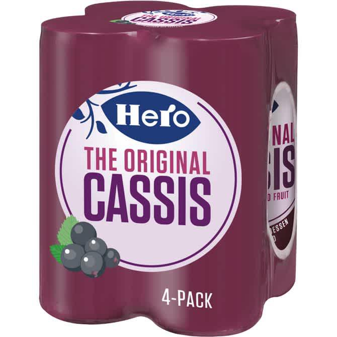 Hero Cassis the original 4 x 250 ml