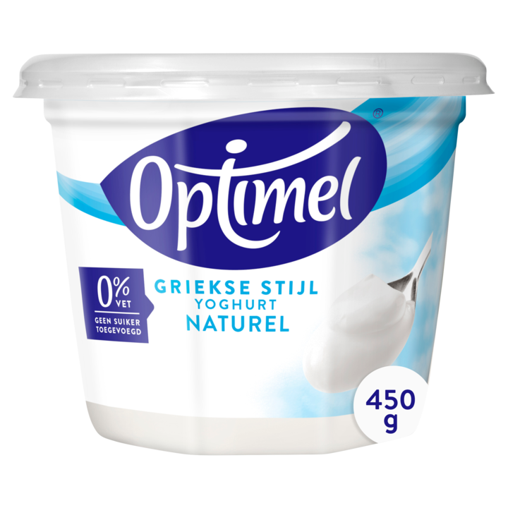 Optimel Griekse Stijl Yoghurt Naturel 0% Vet 450g