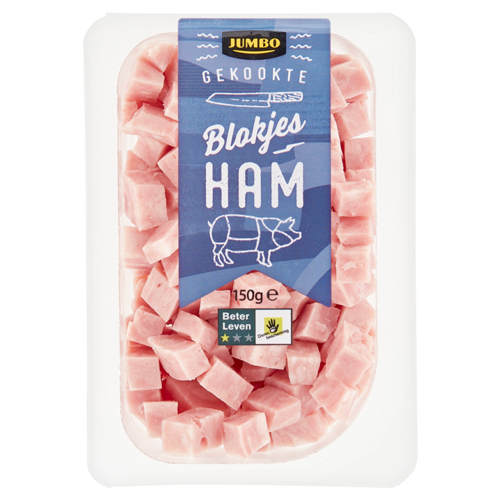 Jumbo Gekookte Blokjes Ham 150g