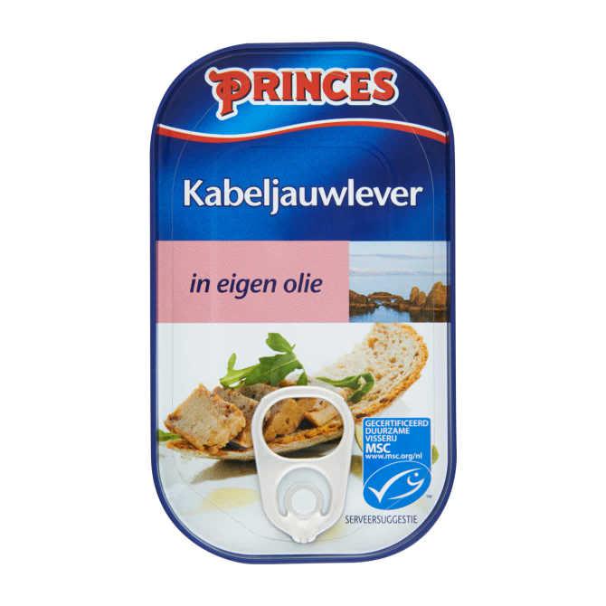 Princes Kabeljauwlever in eigen olie