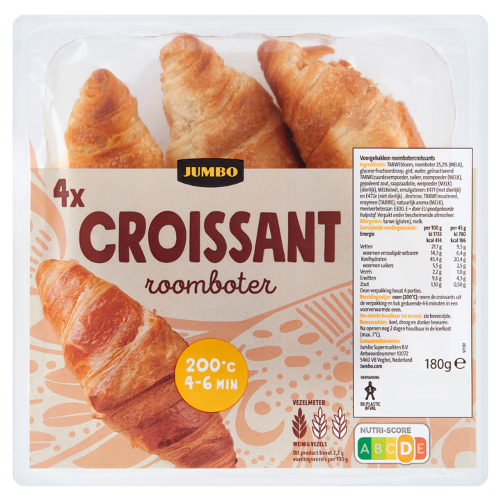 Jumbo - Roomboter Croissants - 4 Stuks