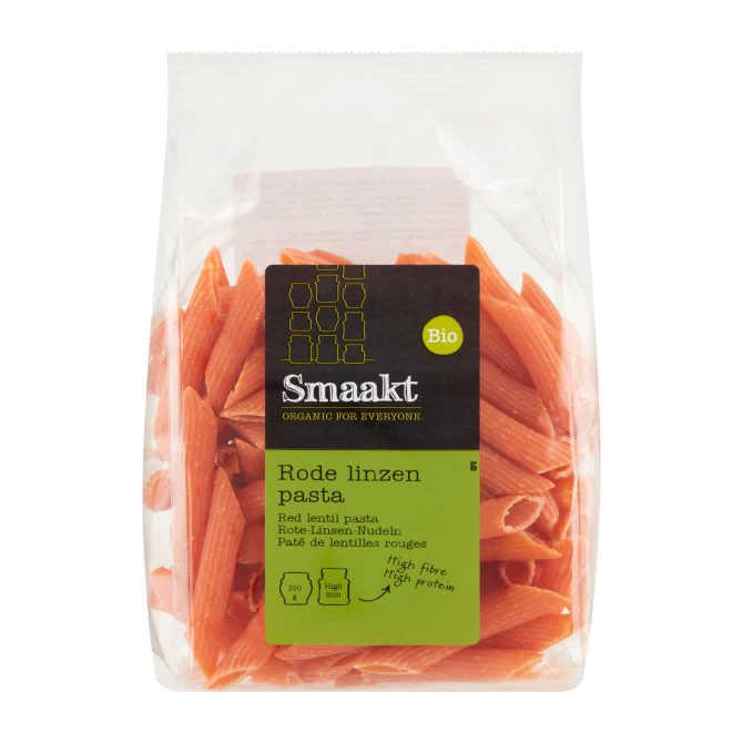 Smaakt Rode linzen pasta biologisch