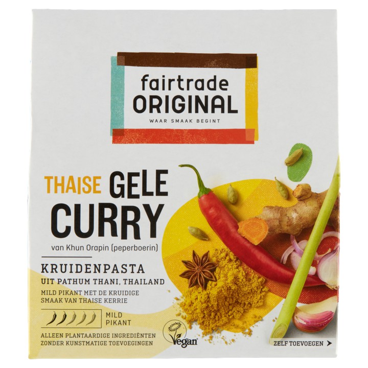 Fairtrade Original Thaise Gele Curry 70g