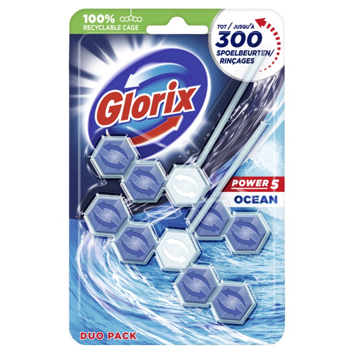 Glorix Wc Blok Ocean 2 stuks