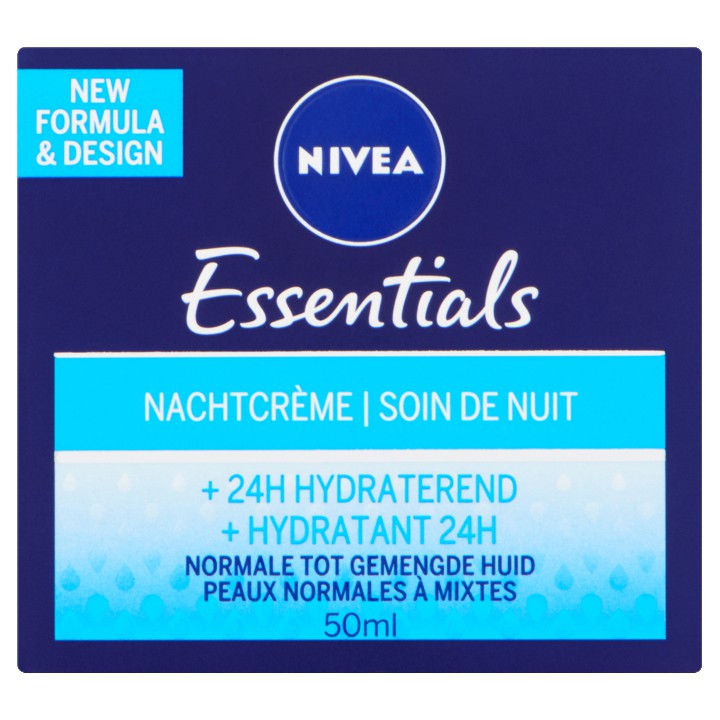 Nivea Essentials Nachtcr&amp;egrave;me +24h Hydraterend 50ml