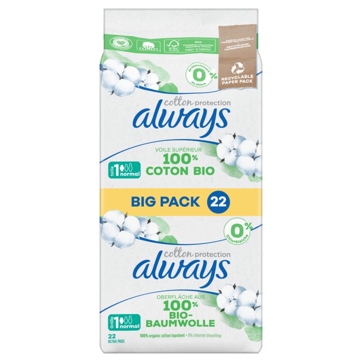 Always Always Cotton Protection Long Maandverband x18