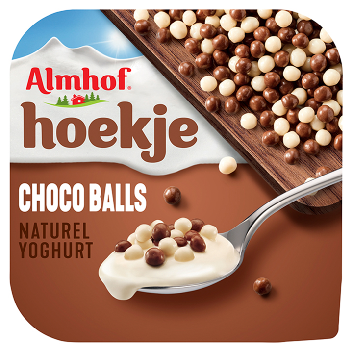 Almhof Hoekje choco balls naturel yoghurt