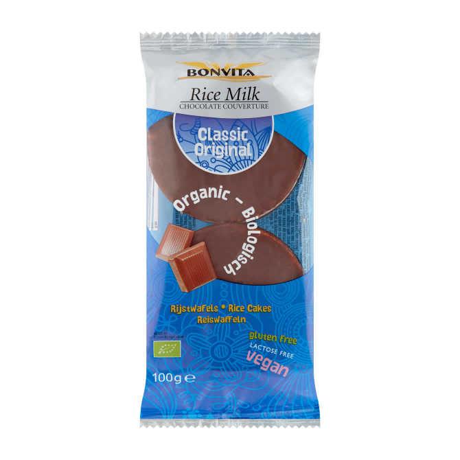 Bonvita Rijstwafels melkchocolade