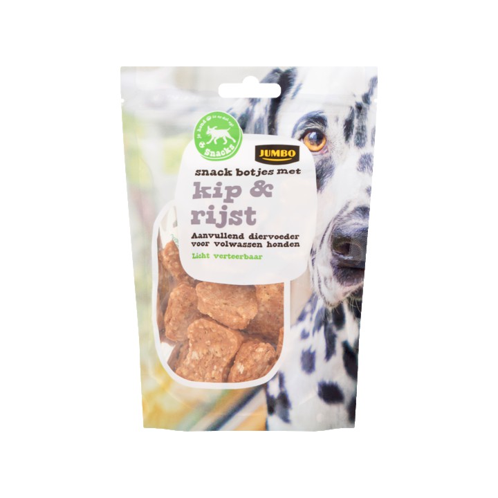 Jumbo Hondensnack Botjes Kip &amp;amp; Rijst 100g