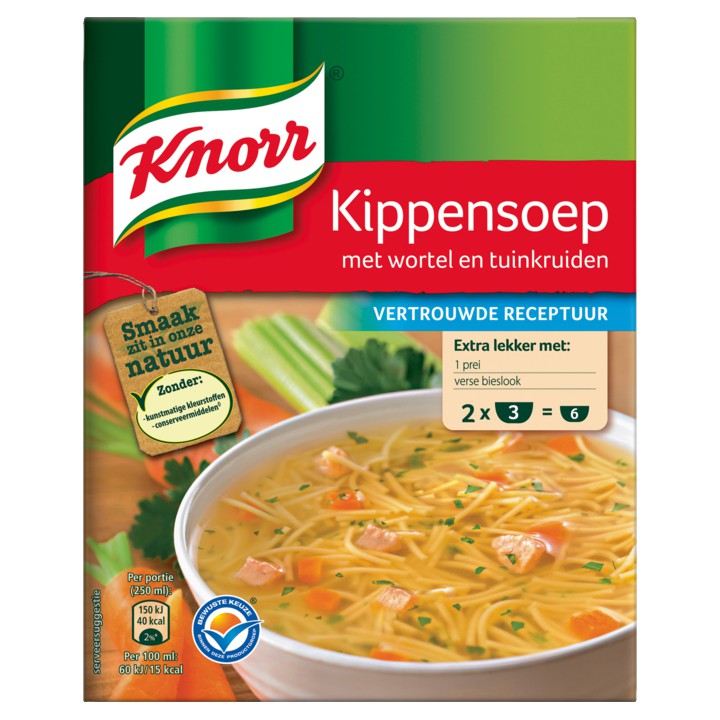 Knorr Mix Kippensoep 2 Porties 2 x 36g