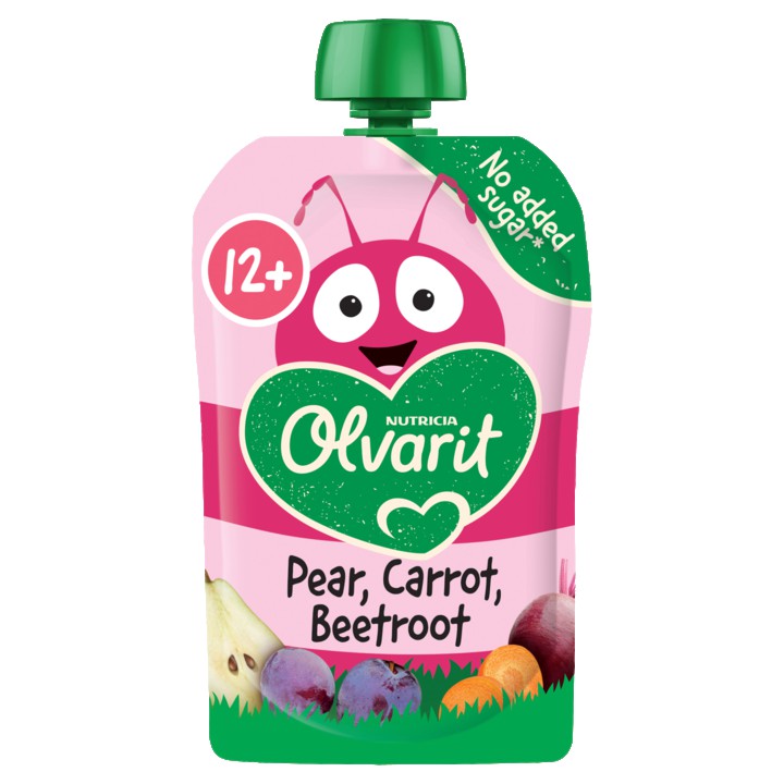 Olvarit Knijpfruit Peer Wortel Rode Biet 12+ Maanden 100g