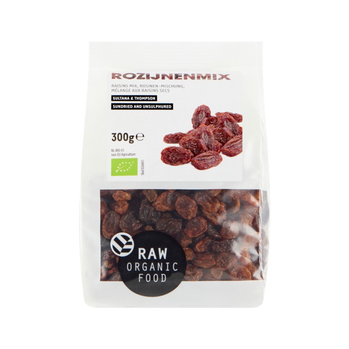 Raw Organic Food Rozijnenmix 300g