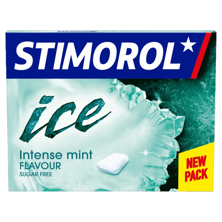 Stimorol Ice Kauwgom Intense Mint Single Suikervrij 16, 8g