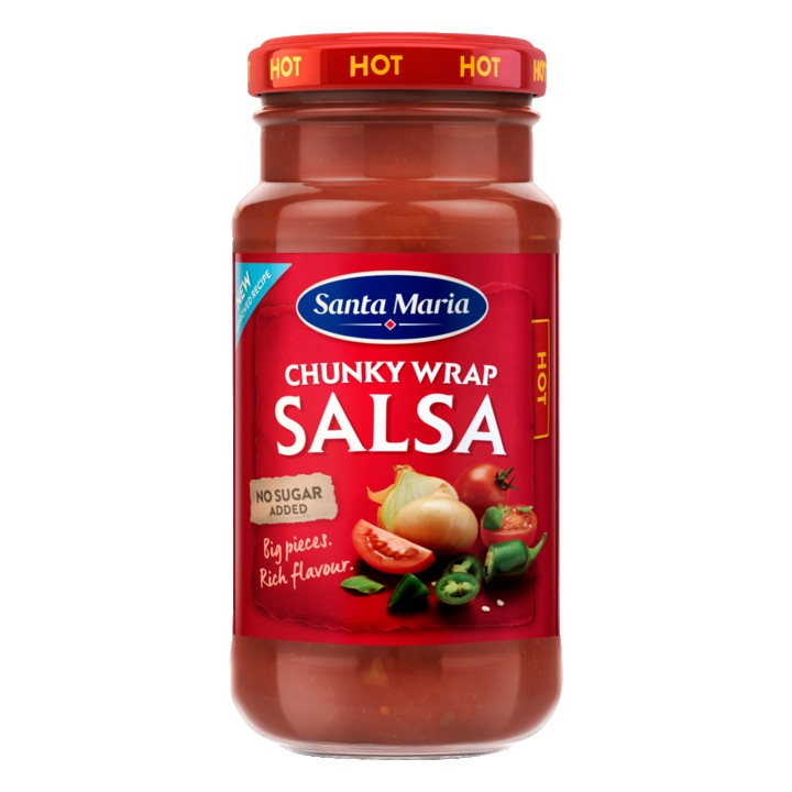 Santa Maria Chunky Wrap Salsa Hot 230g