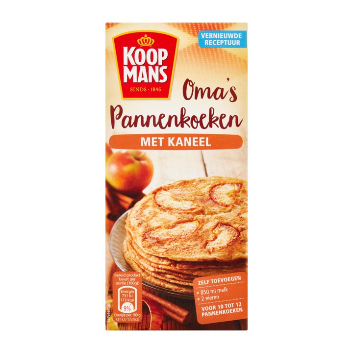 Koopmans Oma&amp;#x27;s Pannenkoeken met Kaneel 400g